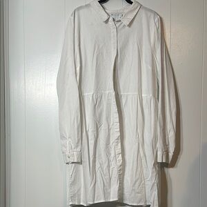 ASOS White Button Down Casual Shirt dress